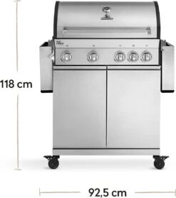 Burnhard Gas BBQ Big FRED Deluxe - 4 Branders - Incl. Keramische Infraroodbrander & Afdekhoes - Deluxe -Woninginrichtingseries Winkel 1061x1200 1