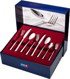 Sola Bestekset Luxor - Modern - 8 Persoons - 70 Delig - Zilverwit Edelstaal 18/10 - RVS - Zilver -Woninginrichtingseries Winkel 1068x1200 2