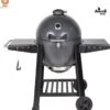 Apache Grill 21 Inch Kamado BBQ Egg | Houtskool | Zwart | Ø 50cm Grill Oppervlak | Dubbelwandig & Geïsoleerd