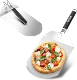 Bighorn Pizzaschep Voor BBQ En Oven-Inklapbare Handgreep -Pizzasnijder- Edelstaal -geschikt Als Broodschep En Ovenschep - SRPT01 -Woninginrichtingseries Winkel 1163x1200 1