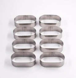 Sloffenring Taartvorm Set Met 8x Sloffenvorm Bakvorm En 1x Verstelbaar Bakframe – Slofvorm – Slofring – Slof Rond – Bakring Ovaal – Taartring – Kookring – Garneerring -Woninginrichtingseries Winkel 1176x1200