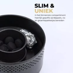 Ozocozy BBQ-ONE Houtskool Tafelbarbecue - Ø30 Cm- Zwart - Incl. Draagtas, Siliconen Bakkwast En RVS-Barbecuetang 16 Ozocozy BBQ-ONE Houtskool Tafelbarbecue - Ø30 Cm- Zwart - Incl. Draagtas, Siliconen Bakkwast En RVS-Barbecuetang -Woninginrichtingseries Winkel 1197x1200 3