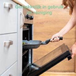 Coninx Grillpan 28CM - Steakpan - Afneembare Handgreep - PFAS-vrij - Grijs -Woninginrichtingseries Winkel 1199x1200 3