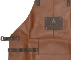 Goodman - BBQ Schort - Echt Leer - Leren Schort Man - Cognac Bruin -Woninginrichtingseries Winkel 1200x1005