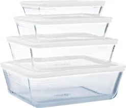 Pyrex - Cook & Freeze Schaal Met Deksel Set Van 8 Stuks - Transparant/Wit -Woninginrichtingseries Winkel 1200x1030 2