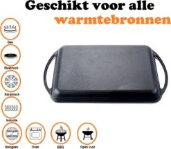 Kicinn Grillplaat - Gietijzer - Geëmailleerd - Incl. Accessoires - Ø 33 X 21.8 Cm (LxB) -Woninginrichtingseries Winkel 1200x1045 1