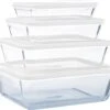 Pyrex - Cook & Freeze Schaal Met Deksel Set Van 4 Stuks - Transparant/Wit -Woninginrichtingseries Winkel 1200x1045 2