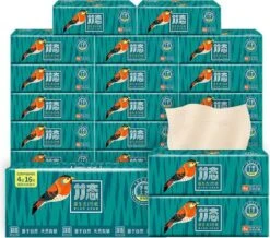 BAMTIME Bamboo Tissues Doos 4-laags Tissues / 90pcs 16box -karton -Woninginrichtingseries Winkel 1200x1058 2