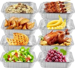 Rechthoekige Kapsalon Aluminium Bak 850cc - 100 Stuks -Woninginrichtingseries Winkel 1200x1093