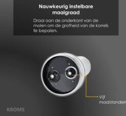 KROMS Peper En Zoutmolen Set - Peper En Zoutmolen Set Elektrisch -2 In 1 - Instelbare Maalgraad - Pepermolen - Zoutmolen - Peper En Zoutmolen Elektrisch 12 KROMS Peper En Zoutmolen Set - Peper En Zoutmolen Set Elektrisch -2 In 1 - Instelbare Maalgraad - Pepermolen - Zoutmolen - Peper En Zoutmolen Elektrisch -Woninginrichtingseries Winkel 1200x1104 2