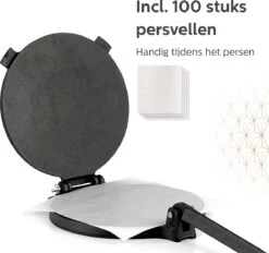 BooGoo® - Tortilla Pers Ø25CM - Inclusief Bakkwast En 100 Persvellen - Tortilla Press Roti Taco Maker - Tortillapan 18 BooGoo® - Tortilla Pers Ø25CM - Inclusief Bakkwast En 100 Persvellen - Tortilla Press Roti Taco Maker - Tortillapan -Woninginrichtingseries Winkel 1200x1129