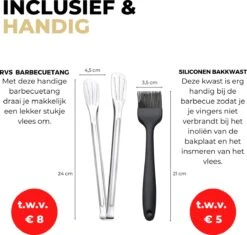 Ozocozy BBQ-ONE Houtskool Tafelbarbecue - Ø30 Cm- Zwart - Incl. Draagtas, Siliconen Bakkwast En RVS-Barbecuetang 19 Ozocozy BBQ-ONE Houtskool Tafelbarbecue - Ø30 Cm- Zwart - Incl. Draagtas, Siliconen Bakkwast En RVS-Barbecuetang -Woninginrichtingseries Winkel 1200x1141