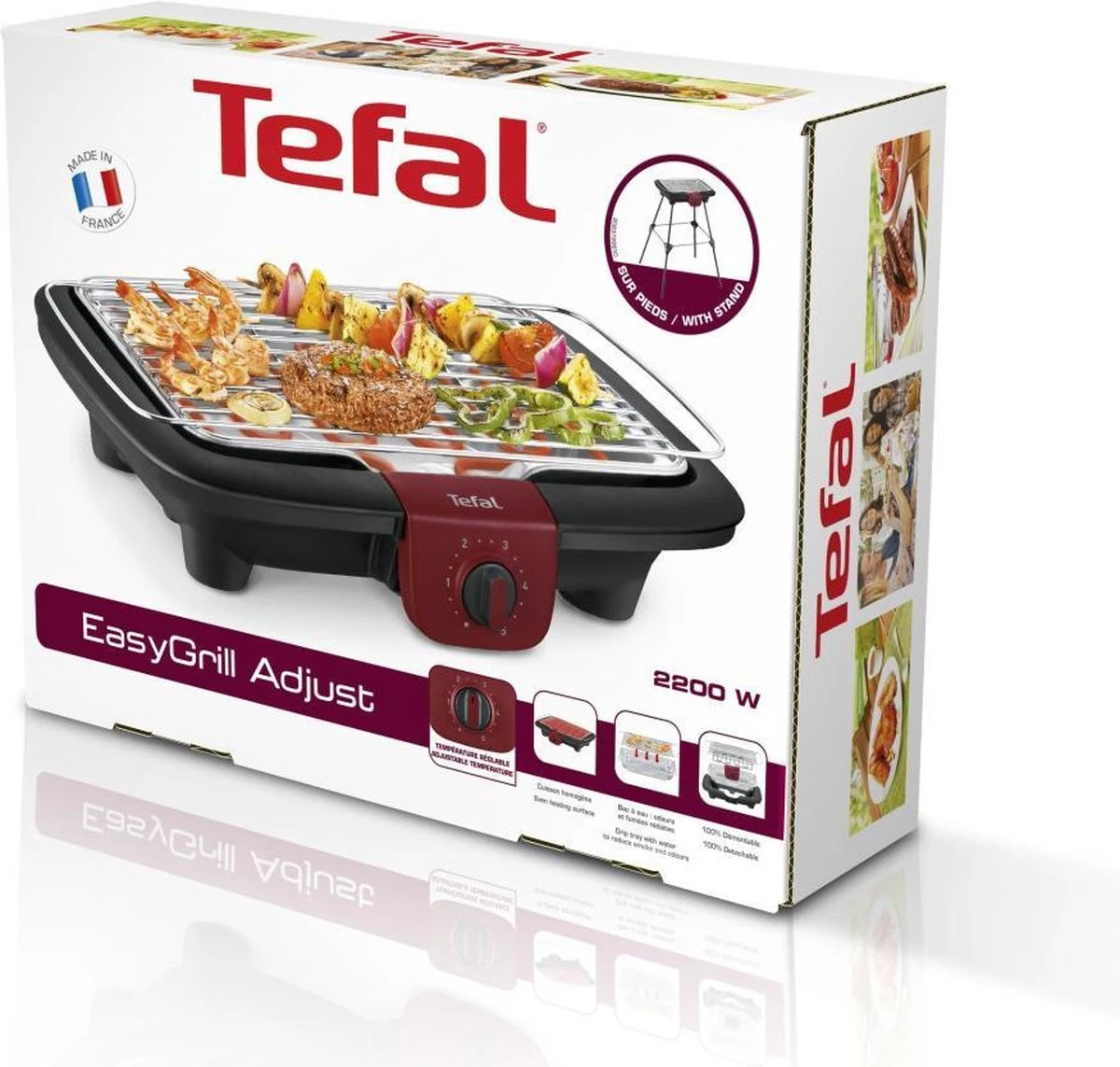 Tefal EasyGrill Elektrische Tafelbarbecue - 35x42 Cm - 2300W 4 Tefal EasyGrill Elektrische Tafelbarbecue - 35x42 Cm - 2300W - Afbeelding 2