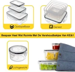 KE&1 Vershoudbakjes - Meal Prep Bakjes - Lunchbox - Diepvriesbakjes - Plastic Bakjes - Keuken - Keukenkast - Bakken 13 KE&1 Vershoudbakjes - Meal Prep Bakjes - Lunchbox - Diepvriesbakjes - Plastic Bakjes - Keuken - Keukenkast - Bakken -Woninginrichtingseries Winkel 1200x1153 5