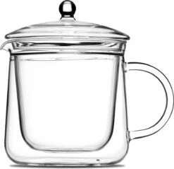 Vatten® Premium Glazen Theepot - 700ml - Dubbelwandig - Anti-drup - Transparant -Woninginrichtingseries Winkel 1200x1160