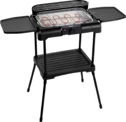 Princess 112250 Elektrische BBQ Met Zijplanken - BBQ - 40x25cm - Met En Zonder Statief Te Gebruiken - Met Zijplankjes - Ook Te Gebruiken Als Tafelgrill - 2200W -Woninginrichtingseries Winkel 1200x1163 5