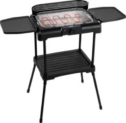 Princess 112250 Elektrische BBQ Met Zijplanken - BBQ - 40x25cm - Met En Zonder Statief Te Gebruiken - Met Zijplankjes - Ook Te Gebruiken Als Tafelgrill - 2200W -Woninginrichtingseries Winkel 1200x1164 1
