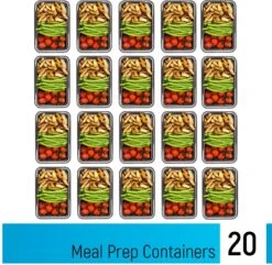 Meal Prep Bakjes - 20 Stuks - 1 Compartiment - Lunchbox - Diepvriesbakjes - Vershoudbakjes - Plastic Bakjes Met Deksel - Magnetron Bakjes Met Deksel - Meal Prep - Vershouddoos - 1L - BPA Vrij - Fitcrafters 19 Meal Prep Bakjes - 20 Stuks - 1 Compartiment - Lunchbox - Diepvriesbakjes - Vershoudbakjes - Plastic Bakjes Met Deksel - Magnetron Bakjes Met Deksel - Meal Prep - Vershouddoos - 1L - BPA Vrij - Fitcrafters -Woninginrichtingseries Winkel 1200x1171 2