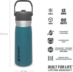Stanley The IceFlow™ Flip Straw Water Bottle 0,65L - Thermosfles - Saffron -Woninginrichtingseries Winkel 1200x1173