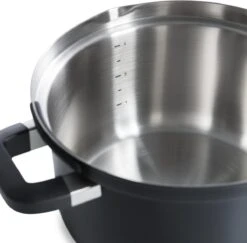 BK Flow Cool Black Glas Kookpannenset - 4-delig - Zwart - Glazen Deksel - Veilig Afgietsysteem - Inductie -Woninginrichtingseries Winkel 1200x1182