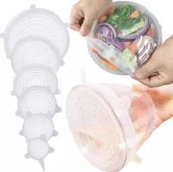 Siliconen Vershoud Deksels – Set Van 6 Stuks – Flexibel – Herbruikbaar – Wit - Stretch Tot Wel 30 Cm 15 Siliconen Vershoud Deksels – Set Van 6 Stuks – Flexibel – Herbruikbaar – Wit - Stretch Tot Wel 30 Cm -Woninginrichtingseries Winkel 1200x1189 3