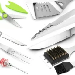 Saveur Royal® 35-delige Barbecue Gereedschapset In Roestvrij Staal - BBQ Grill Set Met Draagtas - Barbecuegerei-sets - Barbecue Accessoires Gereedschap - 35-delig -Woninginrichtingseries Winkel 1200x1195 1