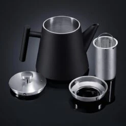 Silberthal - Theepot Met Filter - 1 L - RVS Dubbelwandig - Zwart - Cadeau -Woninginrichtingseries Winkel 1200x1200 1