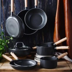 GreenChef Vintage Wokpan 28cm/3.7L - Zwart - Inductie - PFAS-vrij -Woninginrichtingseries Winkel 1200x1200 10