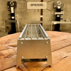 Spiedini Saté-bbq Bali 40 Mini - Kleine, Smalle Houtskoolbarbecue Met Horizontaal Rooster Voor Sate Of Andere Spiesjes - 40 Cm Lang, 11 Cm Breed, 14 Cm Hoog - Ideaal Voor Tuin- Of Open Haard, Of Balkon - Materiaal: Gealuminiseerd Ijzer -Woninginrichtingseries Winkel 1200x1200 100