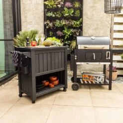 BluMill BBQ Tafel - Inclusief Koelvak 80 Liter - Op Wieltjes - Met Flessenopener - 102 X 46 X 86,5 Cm -Woninginrichtingseries Winkel 1200x1200 113