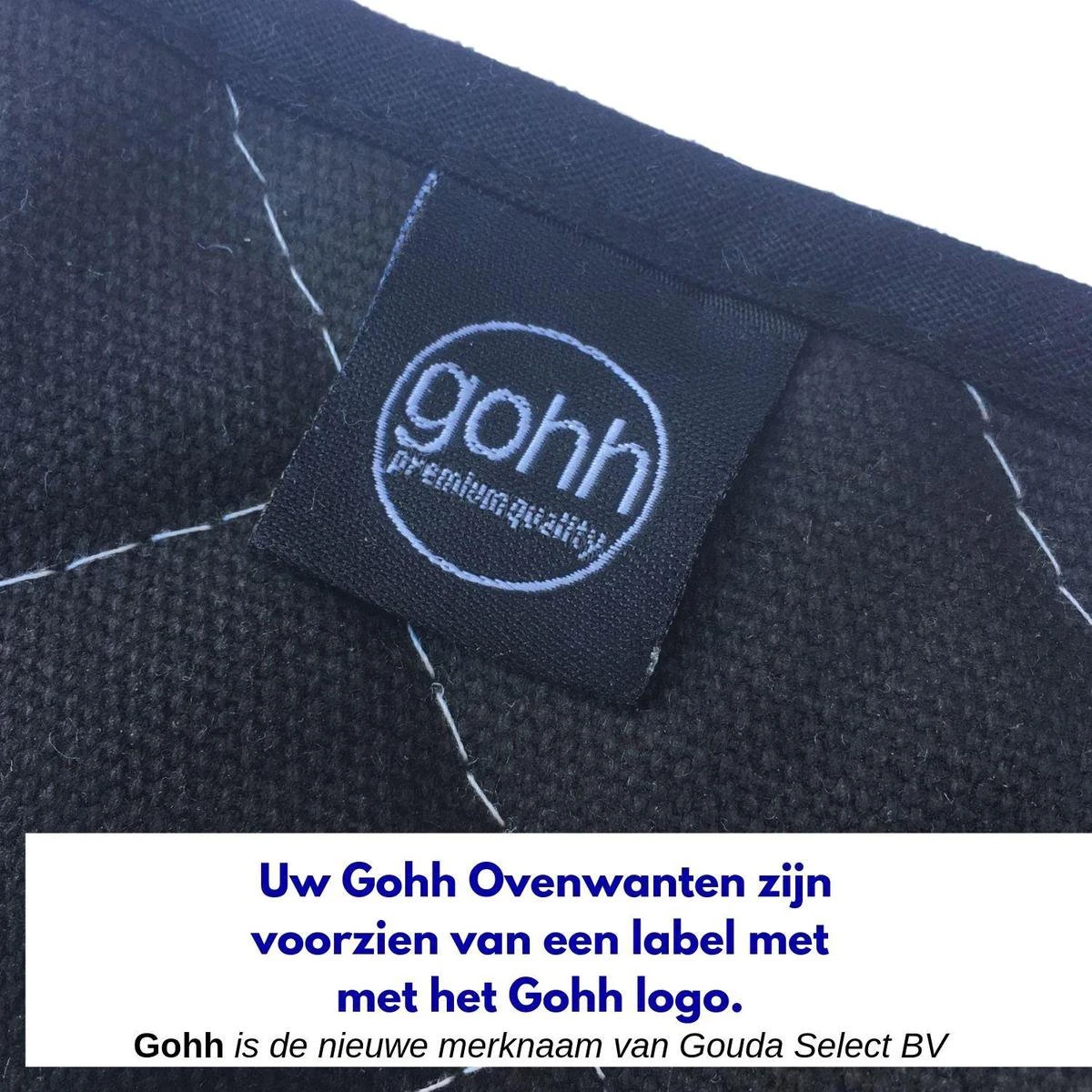 Gohh 2 Canvas Ovenhandschoenen Ovenwanten Zwart - 33 Cm (tot 300 Graden) 5 Gohh 2 Canvas Ovenhandschoenen Ovenwanten Zwart - 33 Cm (tot 300 Graden) - Afbeelding 3