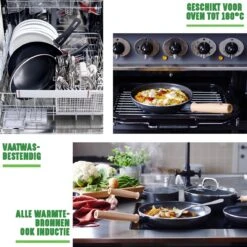 GreenChef Vintage Wokpan 28cm/3.7L - Zwart - Inductie - PFAS-vrij -Woninginrichtingseries Winkel 1200x1200 13