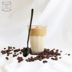 House Of Husk Latte Macchiato Lepels Set - Lange Theelepels - Koffielepels - Longdrinklepels - Sorbetlepels - Barlepel - RVS - 6 Stuks - 20CM - Zwart -Woninginrichtingseries Winkel 1200x1200 17