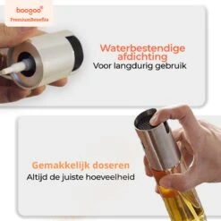 BooGoo® - RVS Olijfolie Sprayer Extreme Deluxe - Olijfolie Fles Verstuiver Voor Keuken - Oliespray - Oliefles - BBQ Accesoires - Olie Pomp Bakspray - Cooking Spray 21 BooGoo® - RVS Olijfolie Sprayer Extreme Deluxe - Olijfolie Fles Verstuiver Voor Keuken - Oliespray - Oliefles - BBQ Accesoires - Olie Pomp Bakspray - Cooking Spray -Woninginrichtingseries Winkel 1200x1200 245