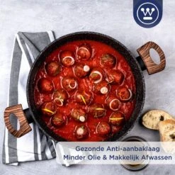 Westinghouse Hapjespan Inductie - Ø 32 Cm - Zwart Marmer - Speciale Editie - Met Deksel -Woninginrichtingseries Winkel 1200x1200 273