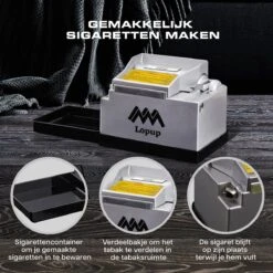 Lopup® Elektrische Sigarettenmaker - Sigarettenmakers - Sigaretten Maker Electrisch - Hulzenstopper - Sigaretten - Exclusieve NL Handleiding - Zilver 14 Lopup® Elektrische Sigarettenmaker - Sigarettenmakers - Sigaretten Maker Electrisch - Hulzenstopper - Sigaretten - Exclusieve NL Handleiding - Zilver -Woninginrichtingseries Winkel 1200x1200 317