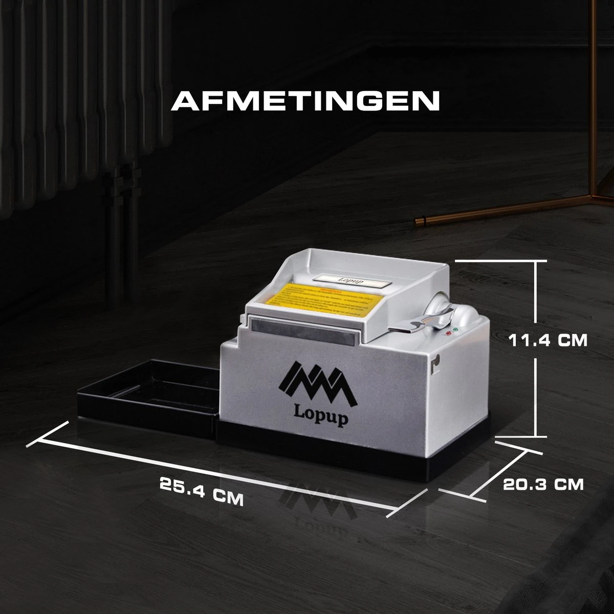 Lopup® Elektrische Sigarettenmaker - Sigarettenmakers - Sigaretten Maker Electrisch - Hulzenstopper - Sigaretten - Exclusieve NL Handleiding - Zilver 7 Lopup® Elektrische Sigarettenmaker - Sigarettenmakers - Sigaretten Maker Electrisch - Hulzenstopper - Sigaretten - Exclusieve NL Handleiding - Zilver - Afbeelding 5