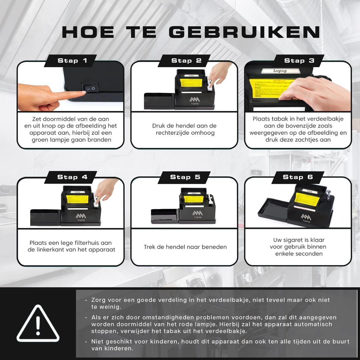 Lopup® Elektrische Sigarettenmaker - Sigarettenmakers - Sigaretten Maker Electrisch - Hulzenstopper - Sigaretten - Exclusieve NL Handleiding - Zilver 10 Lopup® Elektrische Sigarettenmaker - Sigarettenmakers - Sigaretten Maker Electrisch - Hulzenstopper - Sigaretten - Exclusieve NL Handleiding - Zilver - Afbeelding 8