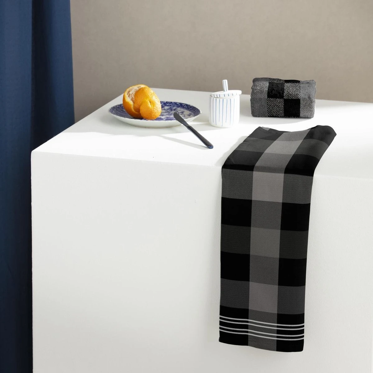 DDDDD Feller - 2 Theedoeken & 2 Keukendoeken - Grey 6 DDDDD Feller - 2 Theedoeken & 2 Keukendoeken - Grey - Afbeelding 4