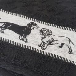 DDDDD Saar - 2x Theedoek & 2x Keukendoek - Black -Woninginrichtingseries Winkel 1200x1200 417