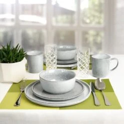 Excellent Serviesset - Servies - 16 Stuks - Aardewerk - Grijs -Woninginrichtingseries Winkel 1200x1200 433