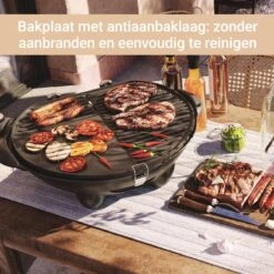 SUNTEC Elektrische BBQ 9493 - Geschikt Voor Buiten Als Tafelbarbecue Of Staande Barbecue - Barbecue Voor Balkon, Terras, Tuin En Camping - Elektrisch Barbecueën Met Max. 2400 Watt - Mobiel Onderstel -Woninginrichtingseries Winkel 1200x1200 452