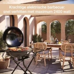 SUNTEC Elektrische BBQ 9493 - Geschikt Voor Buiten Als Tafelbarbecue Of Staande Barbecue - Barbecue Voor Balkon, Terras, Tuin En Camping - Elektrisch Barbecueën Met Max. 2400 Watt - Mobiel Onderstel -Woninginrichtingseries Winkel 1200x1200 454