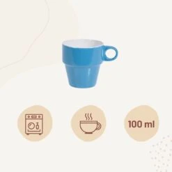 Orange85 Koffiekopjes - Met Houder - Set Van 6 - Gekleurd - 300 Ml - Keramiek -Woninginrichtingseries Winkel 1200x1200 485