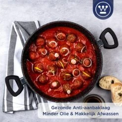 Westinghouse Hapjespan Inductie - Ø 32 Cm - Zwart Marmer - Met Deksel -Woninginrichtingseries Winkel 1200x1200 495