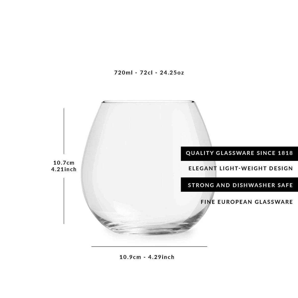 Libbey Gin Tonic Glas Cami - 720 Ml / 72 Cl - 6 Stuks - Vaatwasserbestendig - Geen Voetje - Zonder Steel - Modern - Trendy 4 Libbey Gin Tonic Glas Cami - 720 Ml / 72 Cl - 6 Stuks - Vaatwasserbestendig - Geen Voetje - Zonder Steel - Modern - Trendy - Afbeelding 2