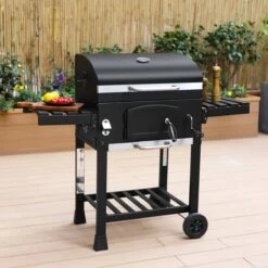 Alice's Garden Houtskool BBQ Bernard - Smoker - Verstelbare Houtskoolbak - Zwart -Woninginrichtingseries Winkel 1200x1200 510