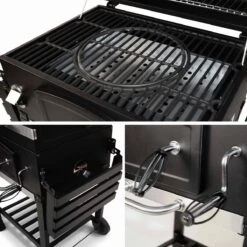 Alice's Garden Houtskool BBQ Bernard - Smoker - Verstelbare Houtskoolbak - Zwart -Woninginrichtingseries Winkel 1200x1200 511