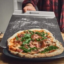 Burnhard Pizzasteen 38 X 30 X 1,5 Cm + Pizzaschep -Woninginrichtingseries Winkel 1200x1200 543