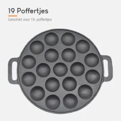 Ocina Poffertjespan – Combo Pack – 19 Poffertjes – Poffertjesmaker – Poffertjespan Inductie – Poffertjespan Electrisch – Gietijzeren Pan - Inclusief Doseerfles, Handvaten, 6x Poffertjesvorken En Invetkwast – Gratis Receptenboek 14 Ocina Poffertjespan – Combo Pack – 19 Poffertjes – Poffertjesmaker – Poffertjespan Inductie – Poffertjespan Electrisch – Gietijzeren Pan - Inclusief Doseerfles, Handvaten, 6x Poffertjesvorken En Invetkwast – Gratis Receptenboek -Woninginrichtingseries Winkel 1200x1200 563